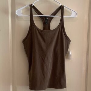 GAP Dark Brown Racerback Tank Top